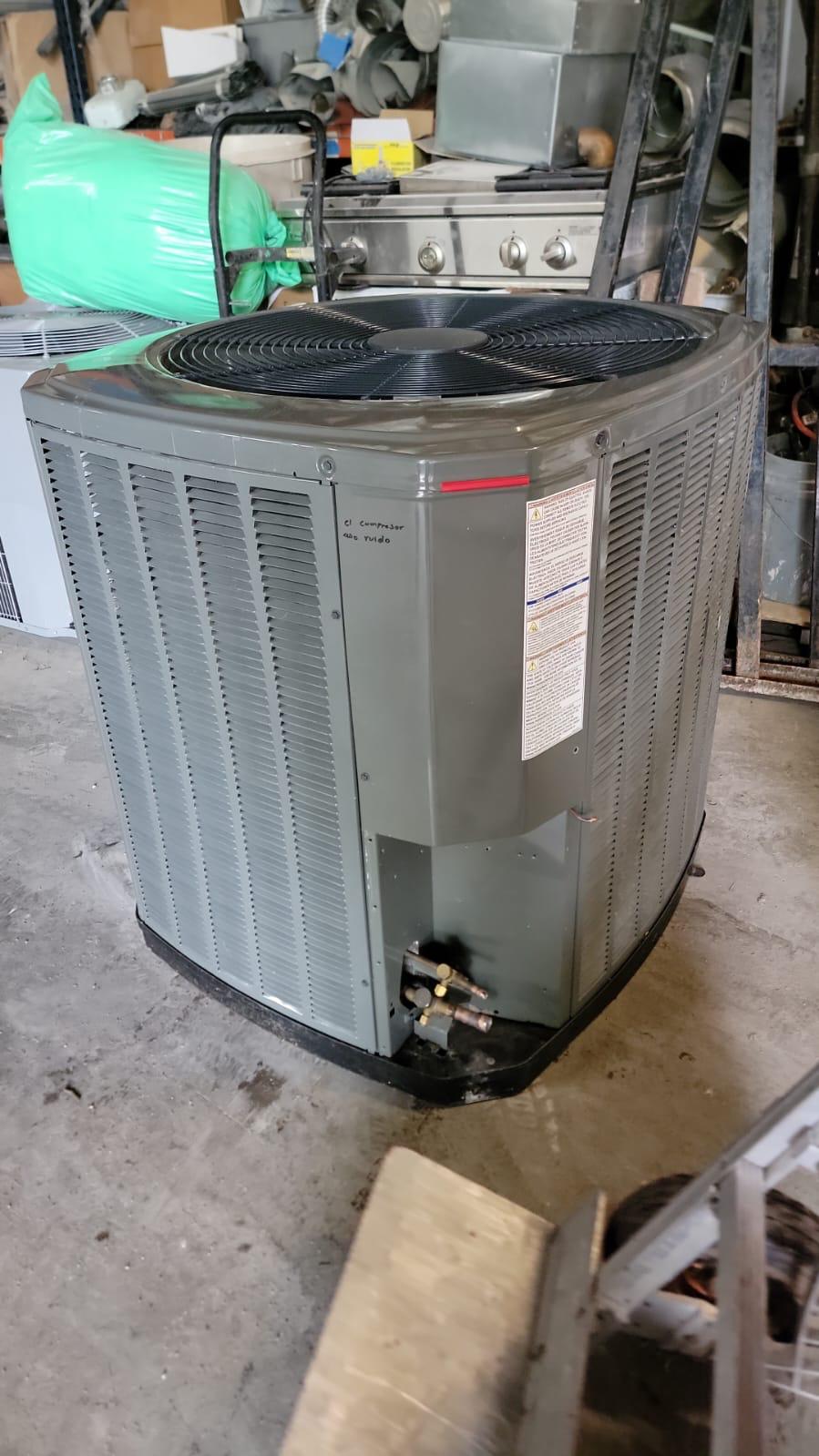 outdoor condenser unit service for a Memorial Bunker Hill home