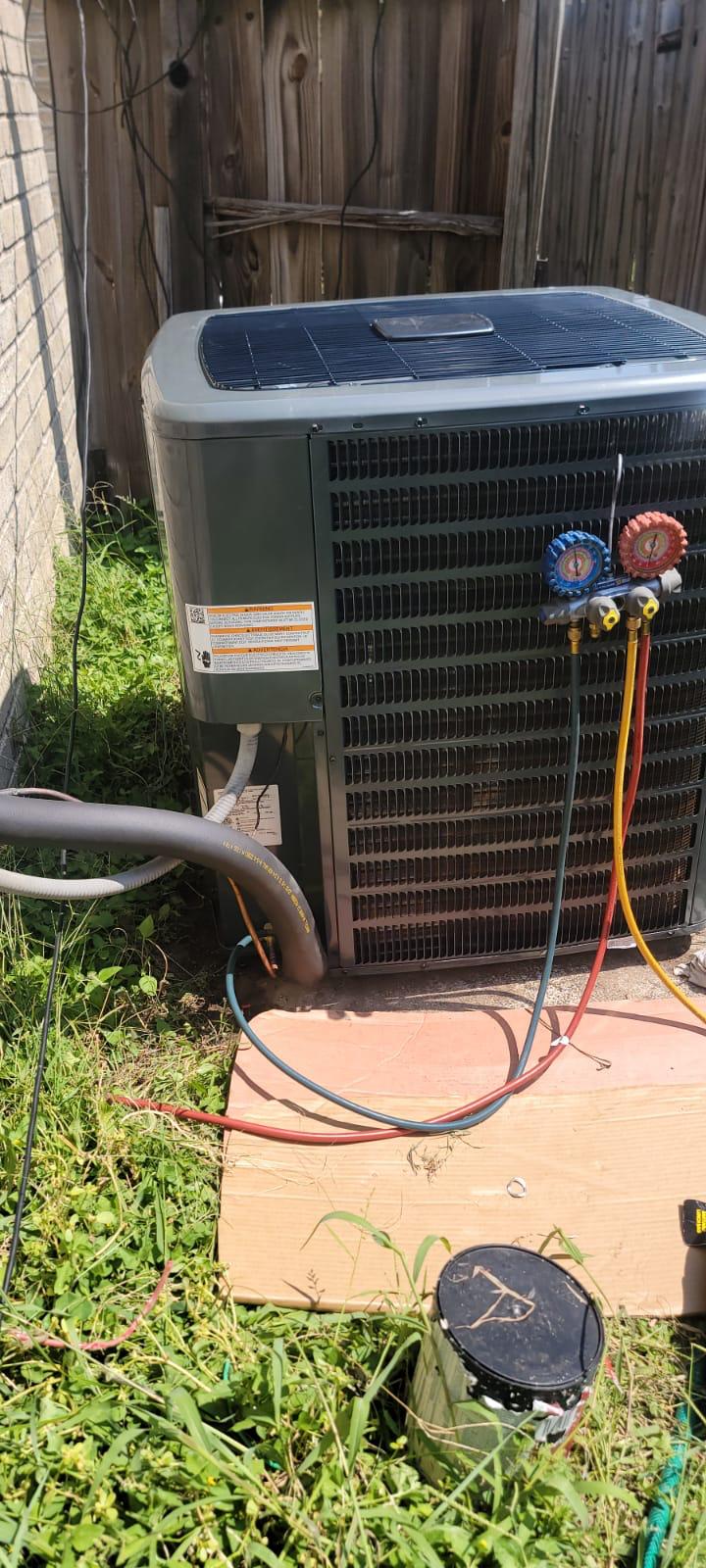 Outside Units Installation — Houston TX